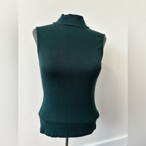 Sanctuary Forest Green Sleeveless Turtleneck